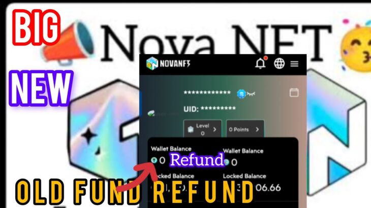 NOVA NFT New update Old Fund Refund My account #treasurefunindia #novanft