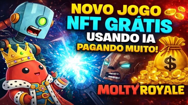 NOVO JOGO NFT GRÁTIS NA REDE CROSS USANDO IA — PAGANDO MUITO! 💰 MOLTYROYALE