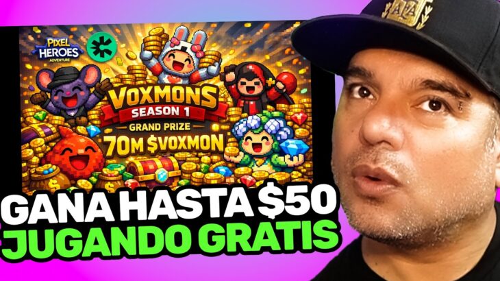 ¡NUEVO JUEGO NFT! Gana hasta $50 USDT GRATIS con VOXMONS PAGANDO | CROSS | RETIRA A BINANCE