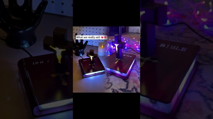 Not an NFT! Tangible Glowing Bible + Levitating Cross – Eternal Value in Digital Age”