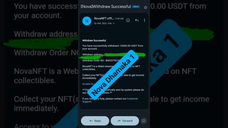 Nova NFT withdrawal update | Nova NFT big withdrawal update #novanft #nft #treasurenft #treasurefun