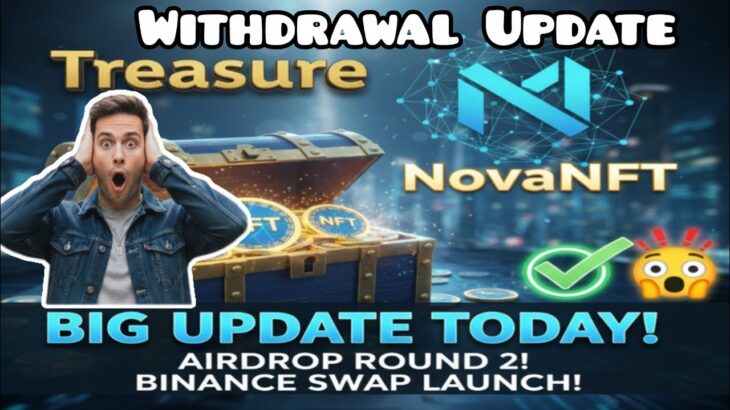 Nova Nft Today New Update 😱✅ | TreasureNFT New Withdrawal Update✅ | Blockchain Live #video#trending