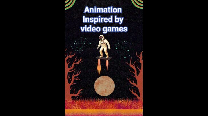 Orbital Skateboarder. Digital art. NFT. Animation #procreate #animation #nft #digitalart