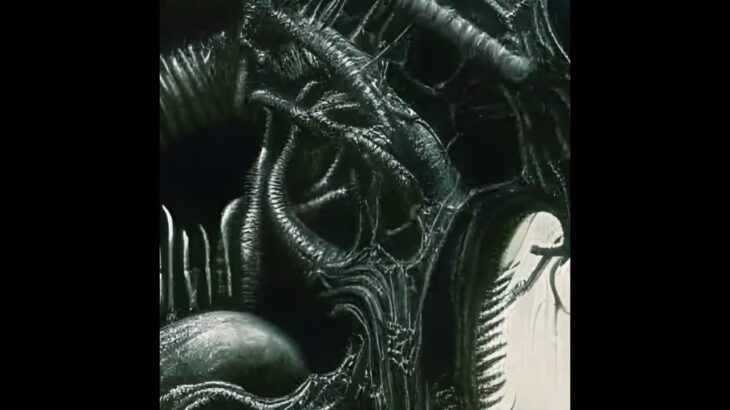 Singularity II. Giger-style NFT video by Alex Tut. Music – Infertility