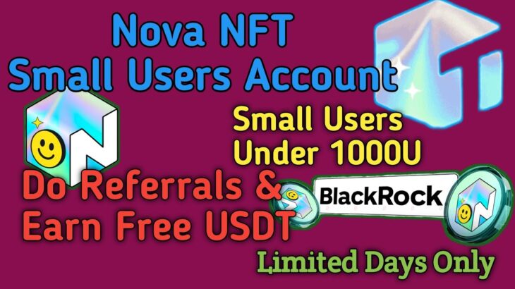 Treasure NFT Urf Nova NFT New Update For Small Users Under 1000U #treasurenft #novanft