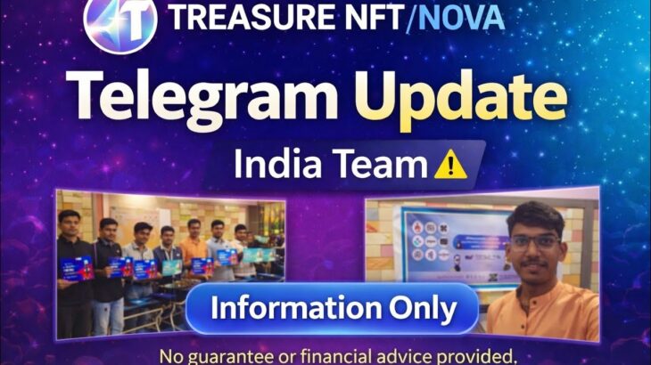 Treasure nft new update today | Treasure nft withdrawal update | Nova nft | Telegram update ? 🤔