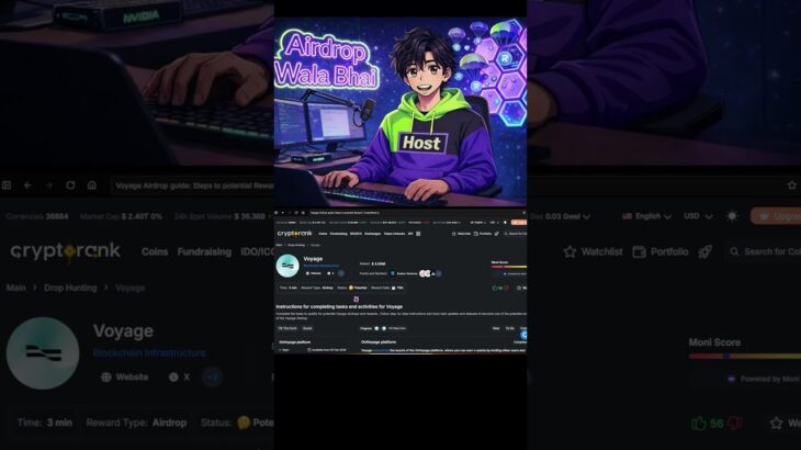 Voyage Airdrop LIVE 🚀 Early Users Already Farming Points! #cryptoairdrop #nft #airdrop