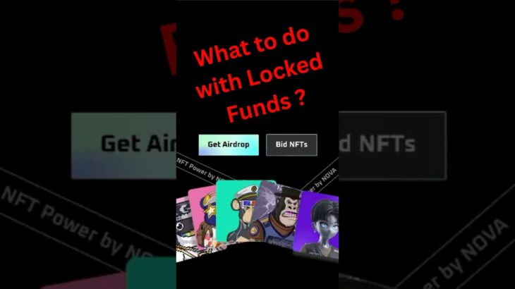 What to do with Locked Funds in NOVA NFT ? #ytshorts #novanft #treasurefun #treasurenftupdates