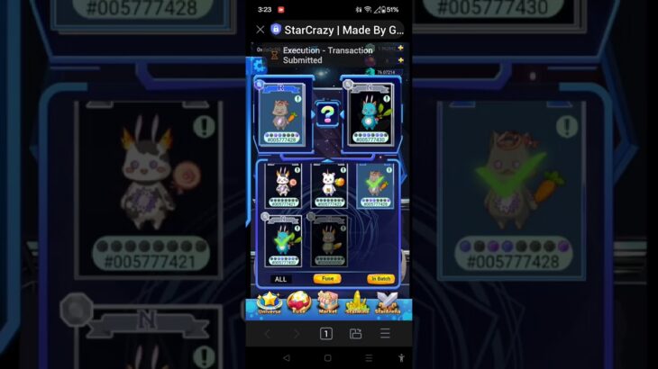“When your NFT Fusion goes  RARE 😱 | StarCrazy”