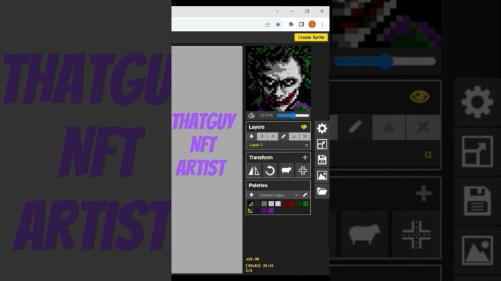 Why so serious? #pixelart #art #nft #shorts #joker
