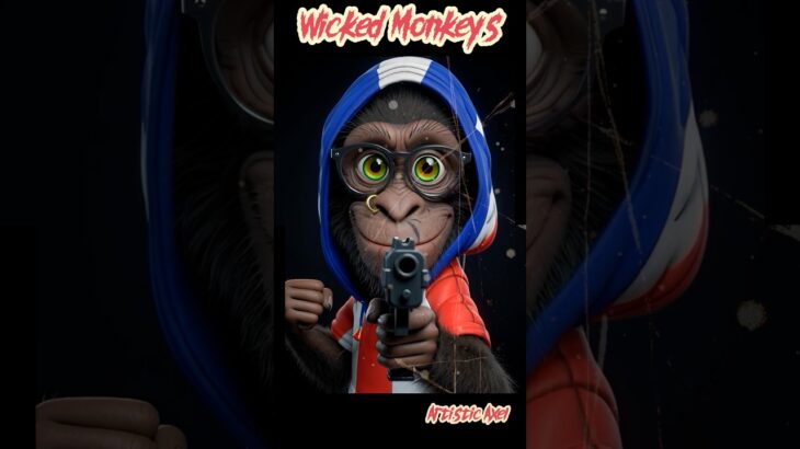 Wicked Monkeys: From Hand-Drawn Digital Art to Hyper-Real 3D NFT Evolution