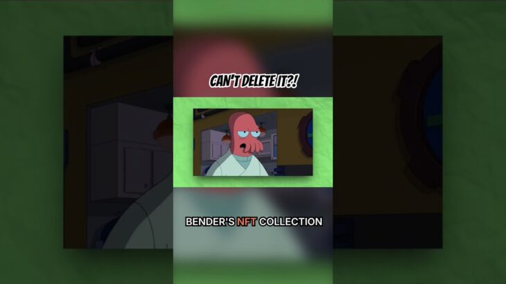 You CAN’T Delete an NFT?! Futurama Was Right 😭 #futurama #shorts #fyp