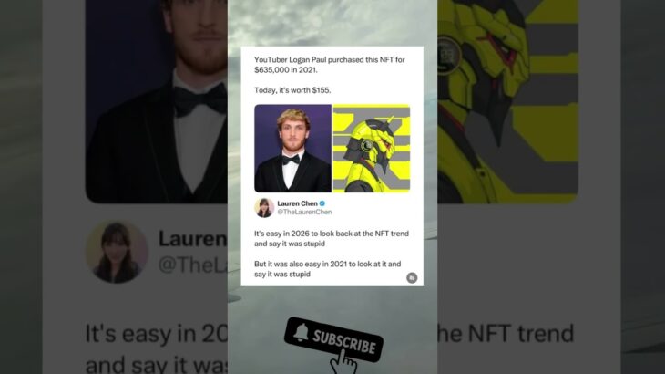 YouTuber Logan Paul purchased this NFT for $635,000 in 2021. #fypシ゚viral