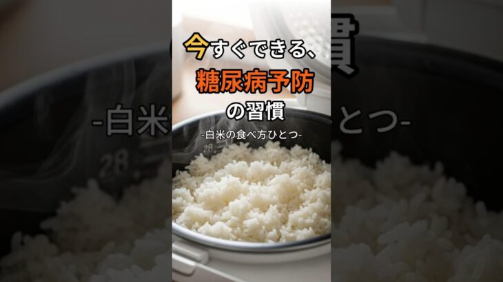 糖尿病予防の習慣白米の食べ方ひとつ