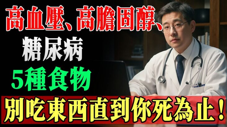 高脂血症、高血壓、糖尿病患者絕對不能吃的五種食物 | 醫生公開的血管健康祕訣 !