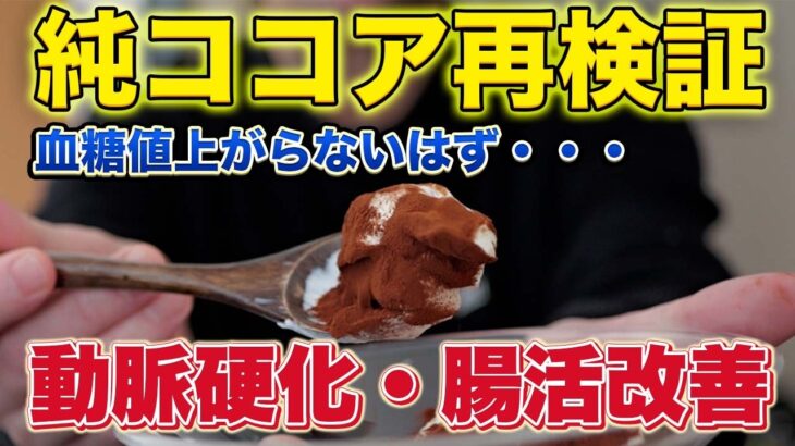 【血管の大掃除】動脈硬化＆血糖値対策。純ココアを再検証した結果