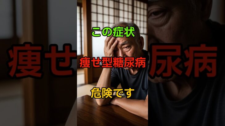 この症状がある人は痩せ型糖尿病の可能性があります