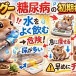 デグーの糖尿病 初期症状｜水をよく飲んだら要注意