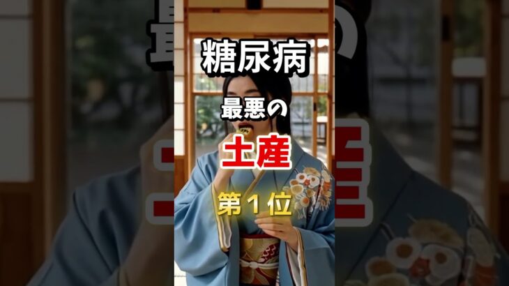 【１位は全員は買うヤツ多し⁉】糖尿病になりやすい最悪の土産　#雑学 #医学 #知恵 #医学 #高齢者 #健康 #ファッション