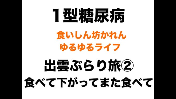 【１型糖尿病】出雲ぶらり旅②｜朝の出雲大社と海の絶景｜食べて下がってまた食べて