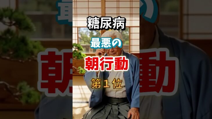 【甘いものだけが原因じゃないだと⁉】糖尿病になりやすい最悪の朝行動　#雑学 #医学 #知恵 #医学 #高齢者 #健康 #ファッション