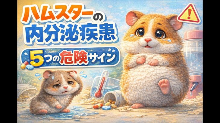 ハムスターの内分泌疾患｜糖尿病・ホルモン異常のサイン