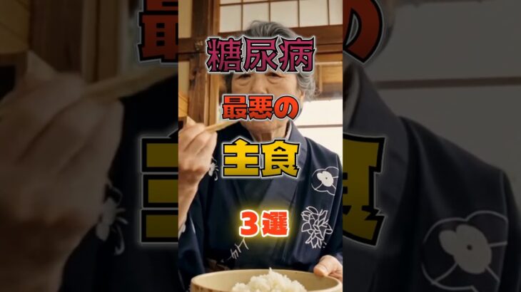 【1位はご飯じゃない⁉】糖尿病になりやすい最悪の主食⁉#雑学 #健康 #医学 #ファッション #開運 #名言 #知恵