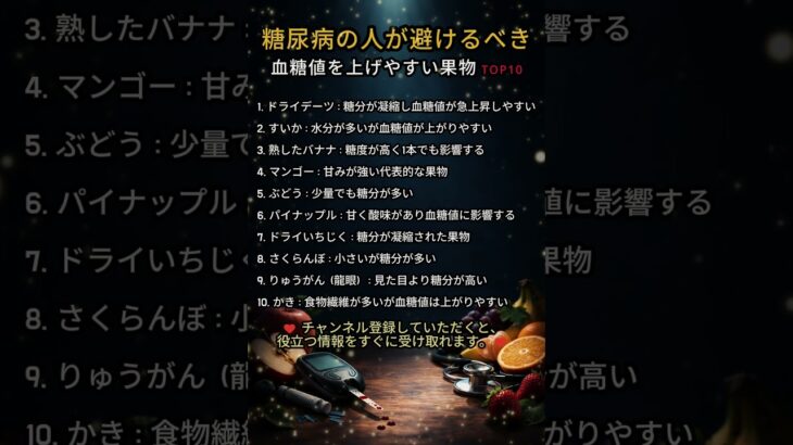 糖尿病の方が避けるべき血糖値を上げやすい果物10 #シニア健康 #占い #60歳代 #シニア健康 #占い #60歳代 #恋愛 #若い頃 #やせる #恋愛 #若い頃 #やせる #https #プチ知識
