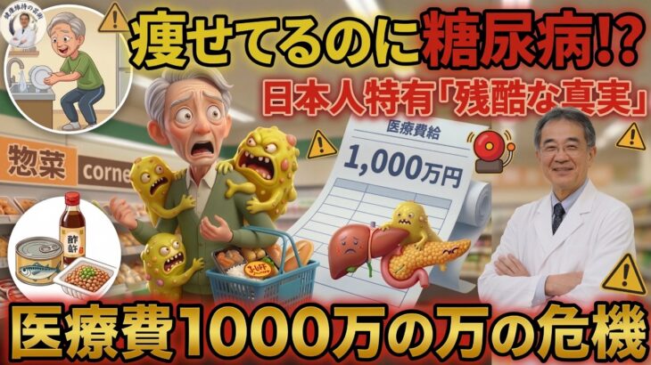 【警告】痩せているのに糖尿病？老後資金1000万円を奪う「第3の脂肪」と食後5分の奇跡の予防法