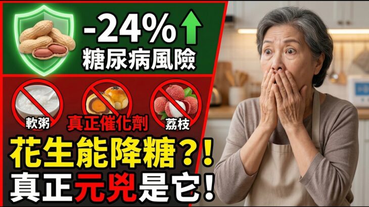 花生是糖尿病催化劑？錯！醫學追蹤12萬人：吃對狂降24%風險！這3種食物才是真兇【瑞瑪生醫】#健康知識 #老年健康 #健康養生
