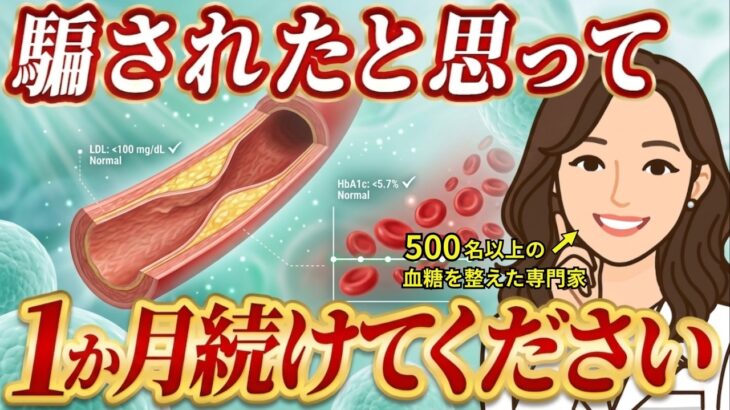 【1ヶ月で寛解】HbA1cとLDLコレステロールを劇的に下げる最強の習慣30日プログラム