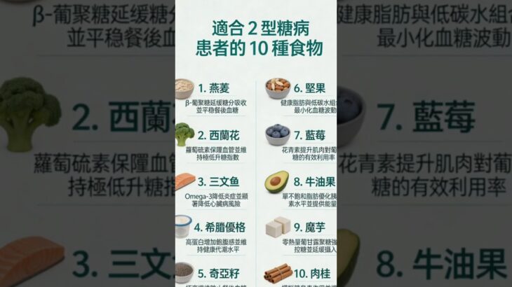 糖尿病患者应该吃什么?適合 2 型糖尿病患者的 10 種食物#糖尿病