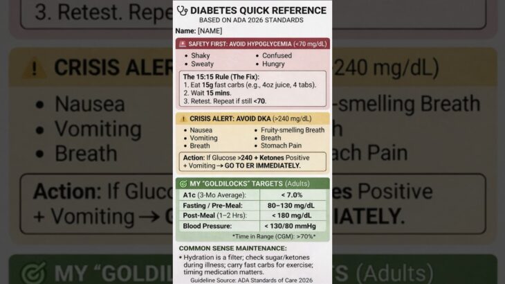 2026 diabetes common sense糖尿病常識sentido común diabetes