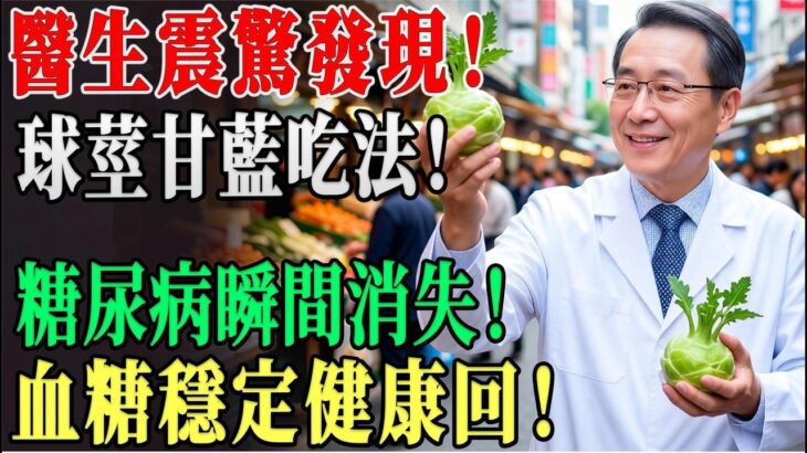 別只會吃苦瓜！這款「苤藍」才是糖尿病人的真正救命菜，專清血管垃圾、平穩血糖，3個月肚子小一圈！ #控糖蔬菜 #血管清道夫 #脂肪肝 #中醫養生 #降糖秘訣 #生活智慧 !