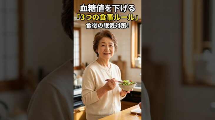 血糖値を下げる「3つの食事ルール」