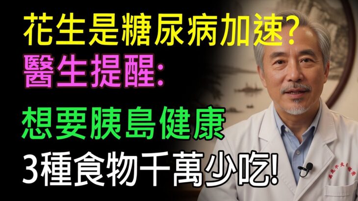 花生是糖尿病加速器？醫生提醒：想要胰島健康，3種食物千萬少吃！#健康知识#老年健康#健康养生#健康之眼