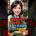 🏥糖尿病予防の新常識！食事と生活習慣3つの秘訣