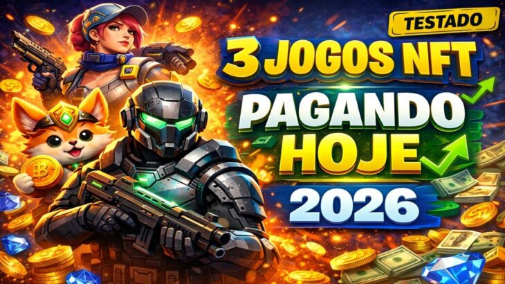 3 JOGOS NFT PAGANDO AGORA GRÁTIS! (GANHE DINHEIRO NO PC E CELULAR)