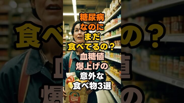 【衝撃】良かれと思って食べてない？糖尿病を悪化させる「意外な食べ物」3選#予防医学 #健康 #老化防止 #雑学 #shorts