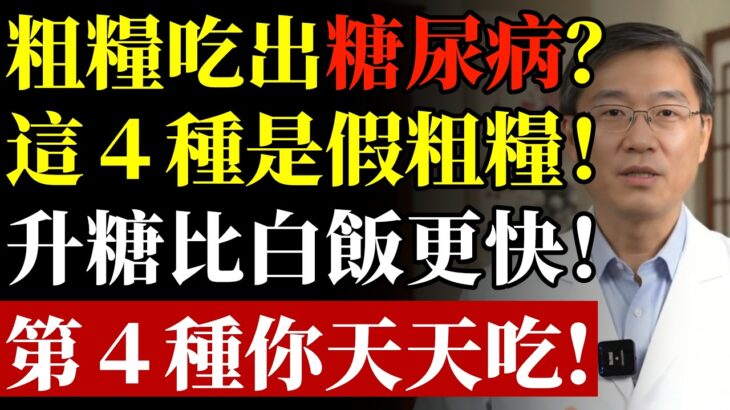 男子天天吃粗糧，半年後確診糖尿病？醫生：這4種「粗糧」，比米飯更升糖#糖尿病 #粗糧陷阱 #倪師 #養生迷思 #血糖飆升 #中醫養生 #飲食禁忌 #脾胃運化 #能量磁場 #氣血調理