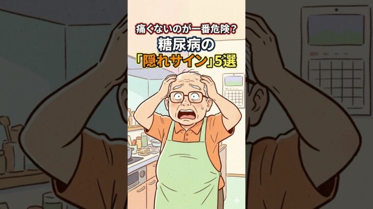 痛くないのが一番危険？糖尿病の「隠れサイン」5選　#健康 #健康情報 #予防医学