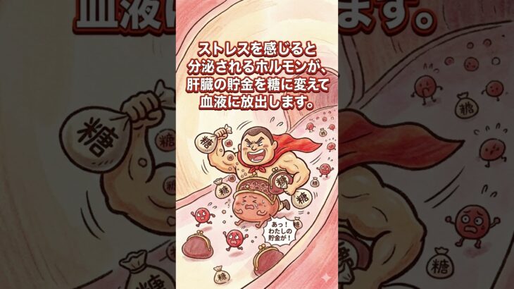 甘いものを食べてないのに高血糖？「ストレス糖尿病」の罠5選　#健康 #健康情報 #予防医学