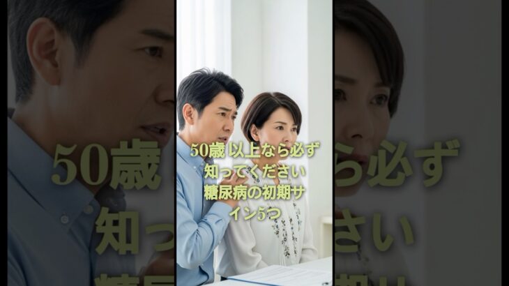 50歳以上なら知っておきたい糖尿病の初期サイン5つ #健康#糖尿病#シニア健康#50代#60代#健康習慣#健康知識#予防医学