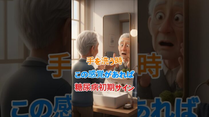 手を洗う時この感覚があれば糖尿病初期サイン.糖尿病, 糖尿病初期症状, 血糖値, 血糖値異常, 手のしびれ #シニア健康 #60歳代 #高齢者健康 #若い頃 #健康習慣 #高齢者向け