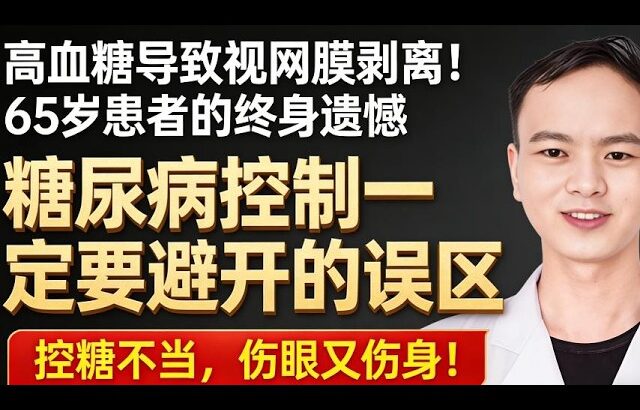高血糖導致視網膜剝離！65歲患者的終身遺憾，糖尿病控制一定要避開的誤區。#糖尿病 #高血糖 #併發症 #失明 #腎衰竭 #健康科普 #郭醫生 #視網膜病變 #慢性病管理 #血糖控制 #醫學常識