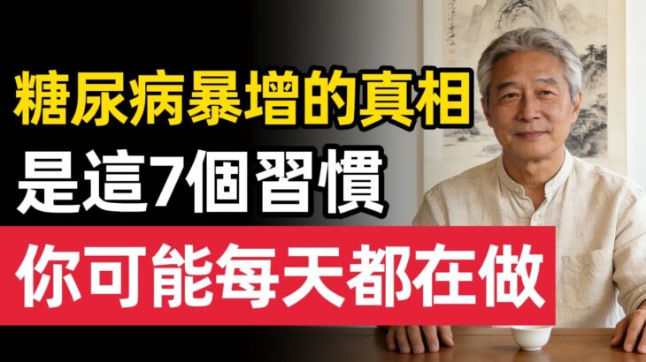 為什麼越來越多人得糖尿病？醫生：不是甜食，是這7個習慣 #糖尿病 #血糖控制 #糖尿病預防 #健康飲食 #生活習慣 #胰島素阻抗 #久坐危害 #精緻澱粉 #睡眠與血糖  #健康科普 #血糖管理