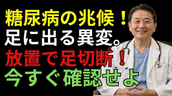足に出る糖尿病の危険サイン7つ！夜中の足つり・しびれは要注意｜医師が教える高齢者健康チェック