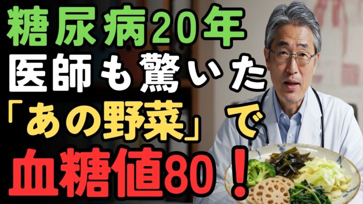【糖尿病】76歳がついに正常値へ！スーパーの「200円野菜」だけで血糖値が80まで下がった 知らないと損する食事法
