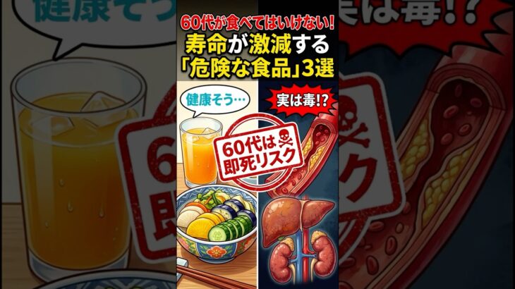 【9割が誤解】健康だと思って飲んでない？ 糖尿病リスクを倍増させる「魔の飲み物」 #健康 #60代 #食事 #寿命 #ライフハック #雑学