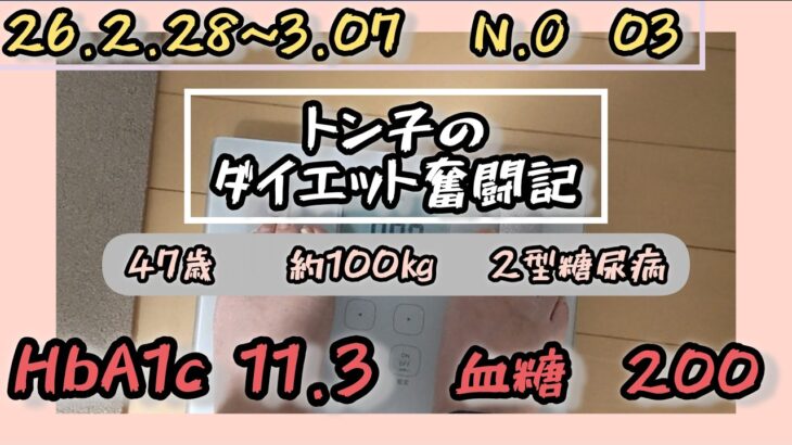 【/糖尿病】トン子のダイエット奮闘記③【体重98.6k/脂47.7
